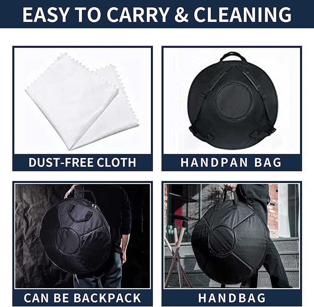 22インチ Dマイナーハンドパンドラム、ヨガ/瞑想/禅教育用10音スチール